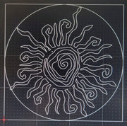 Metal Sun Wall Art | Whimsical Spiral Sun, Garden & Patio Decor