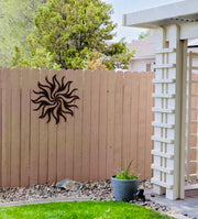 Metal Sunburst Wall Decor | Mid Century Modern Laser Cut Steel