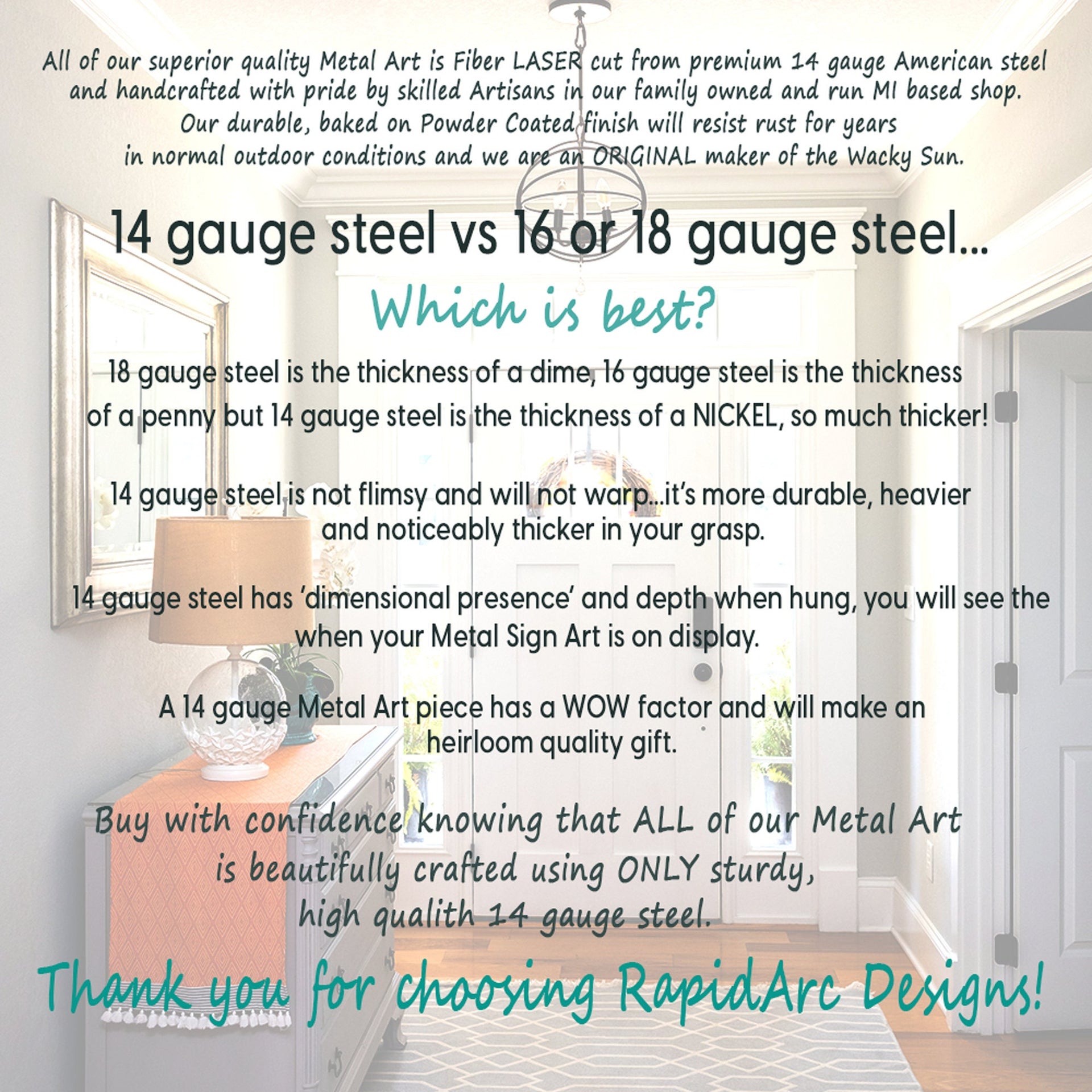 Metal Ampersand Wall Decor | 14 Gauge Steel AND Sign