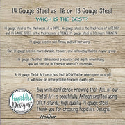 Metal Garden Row Marker Sign - Customizable Vegetable and Herb Sign with Stake - Metal Garden Art - Garden Plant Label - Garden Row Stake