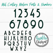 Mid Century Modern Metal Address Sign | House Number Plaque
