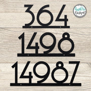 5" and 8" Tall Numbers Mid Century Metal House Number Sign