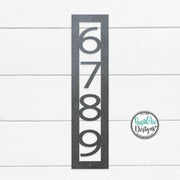 Modern Nouveau Font | Vertical House Numbers