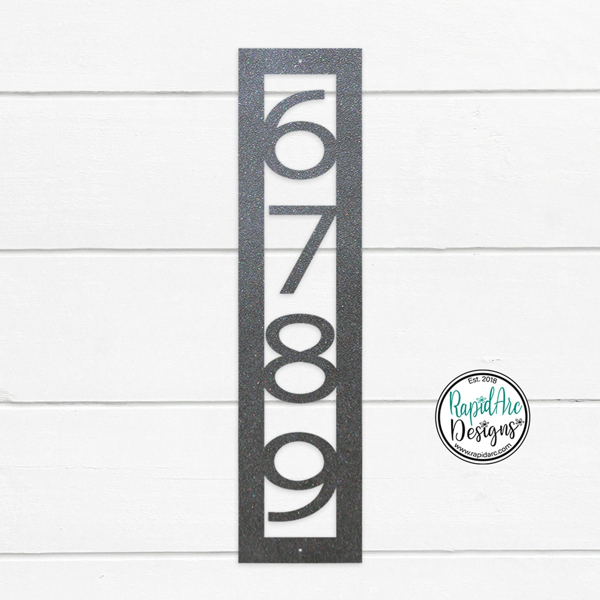 Modern Nouveau Font | Vertical House Numbers