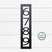 Modern Nouveau Font | Vertical House Numbers