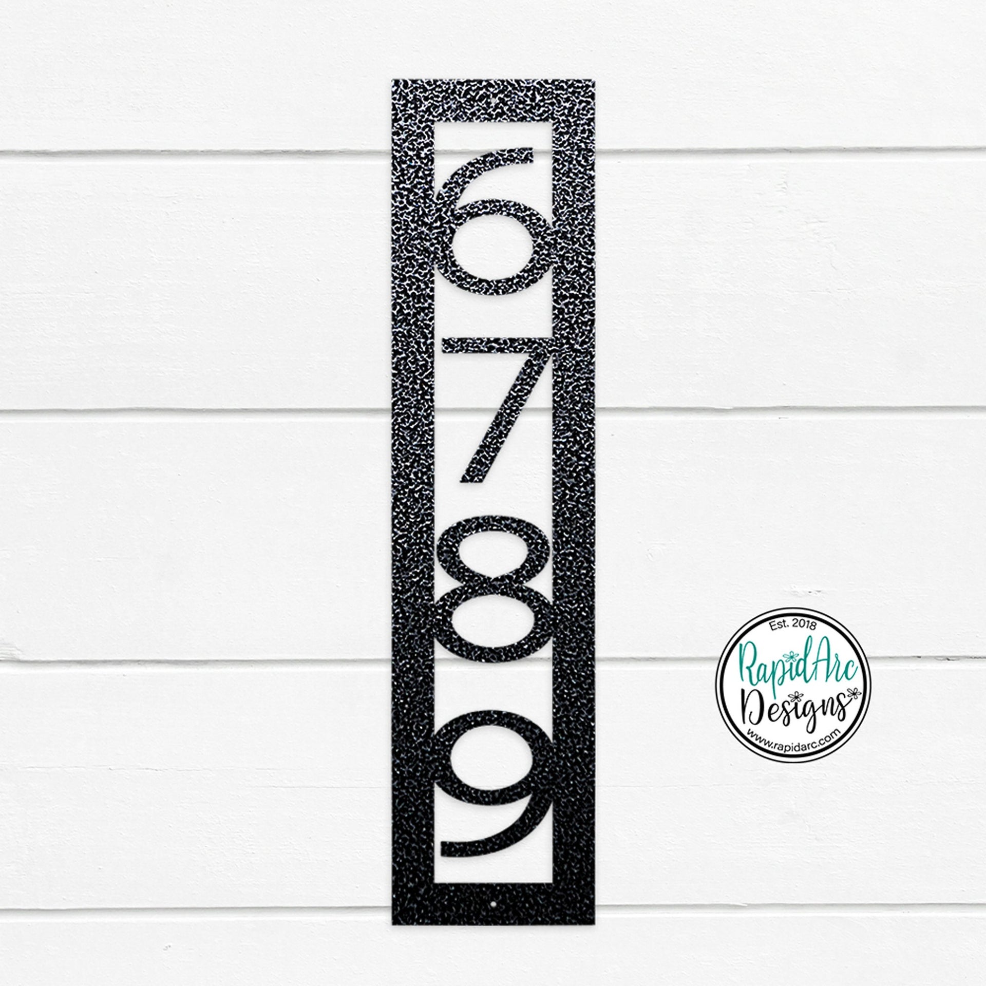 Modern Nouveau Font | Vertical House Numbers