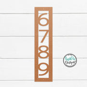 Modern Nouveau Font | Vertical House Numbers