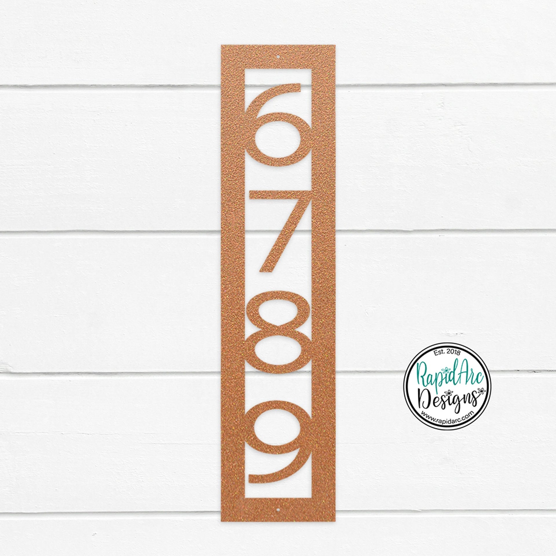 Modern Nouveau Font | Vertical House Numbers