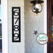 Modern Nouveau Font | Vertical House Numbers