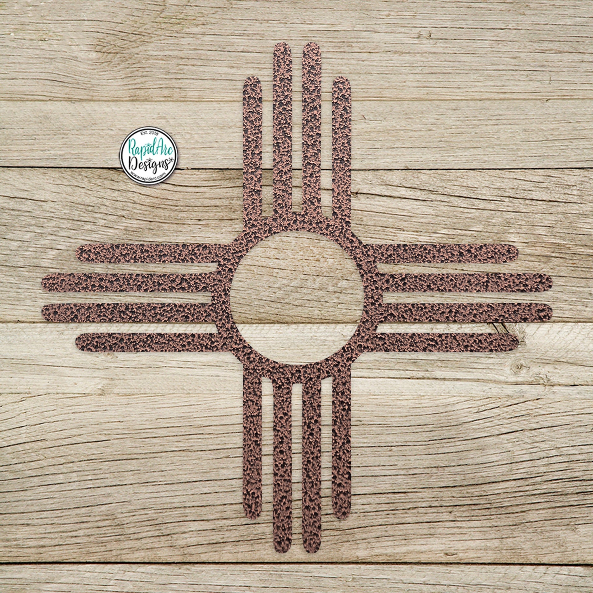 Zia Sun Metal Wall Art | New Mexico Pueblo Decor