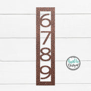 Modern Nouveau Font | Vertical House Numbers