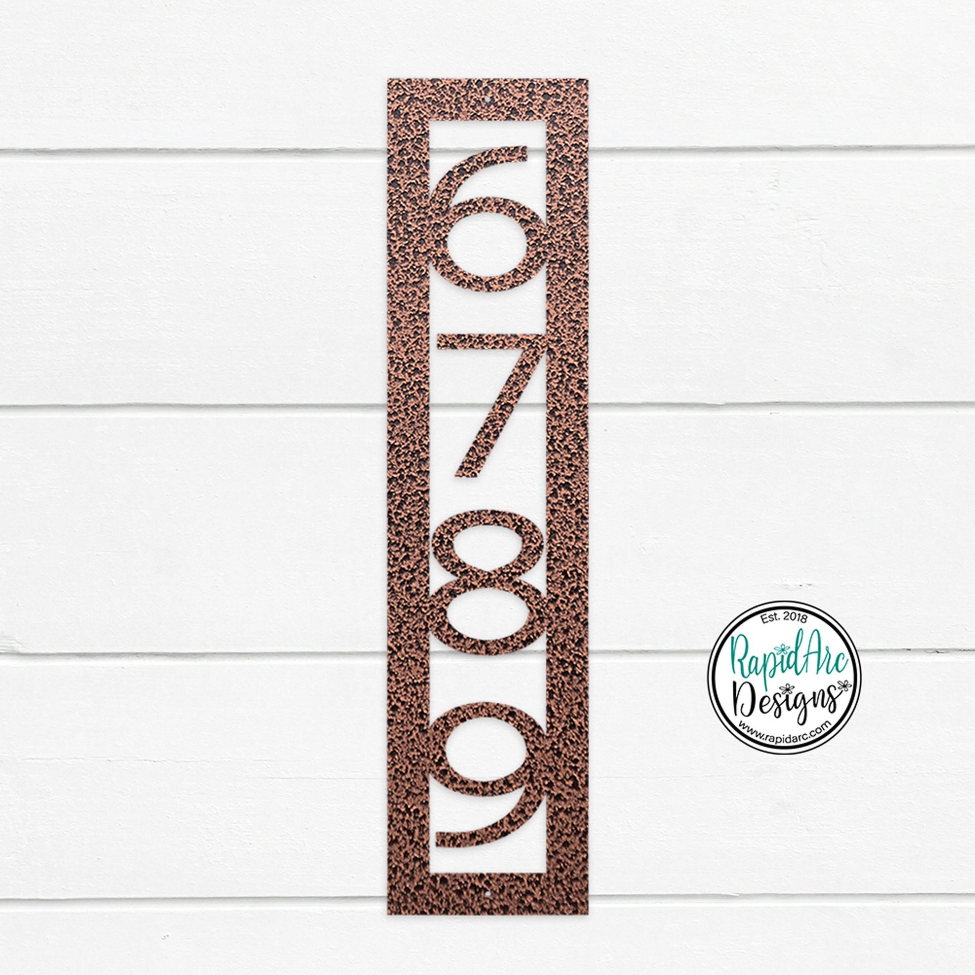 Modern Nouveau Font | Vertical House Numbers