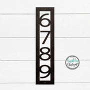 Modern Nouveau Font | Vertical House Numbers