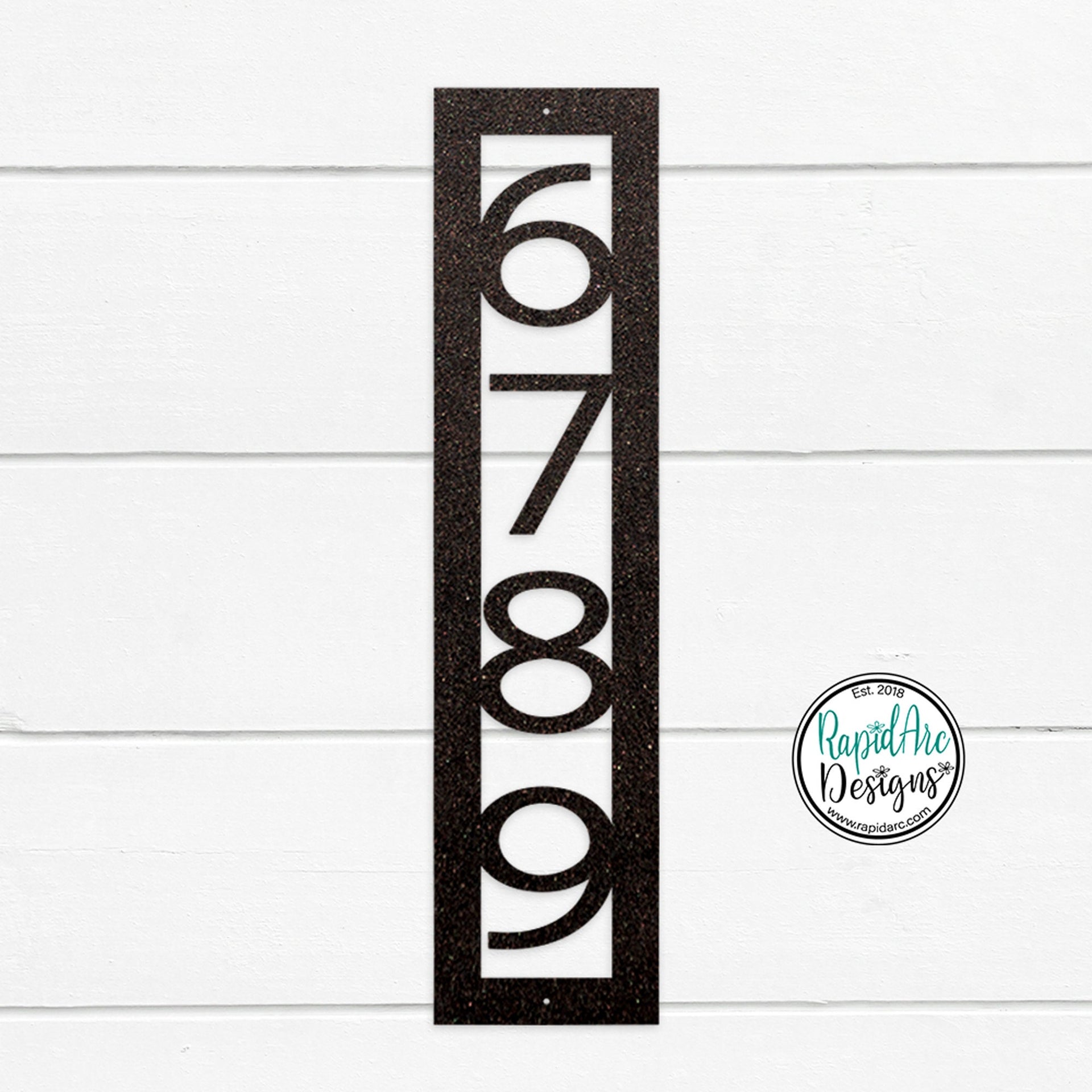 Modern Nouveau Font | Vertical House Numbers