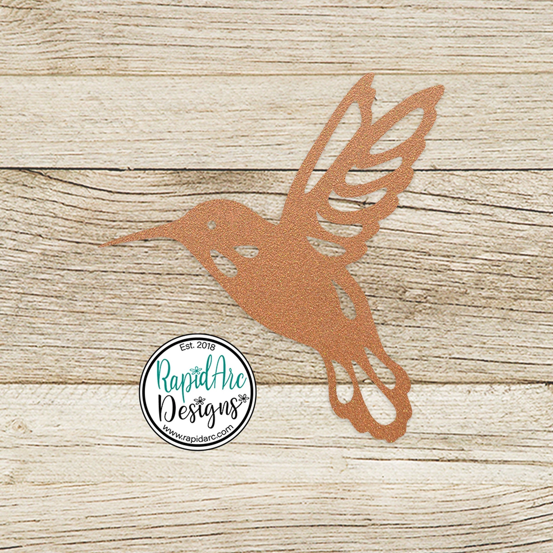 Metal Hummingbird Wall Art | Powder Coat Garden Decor