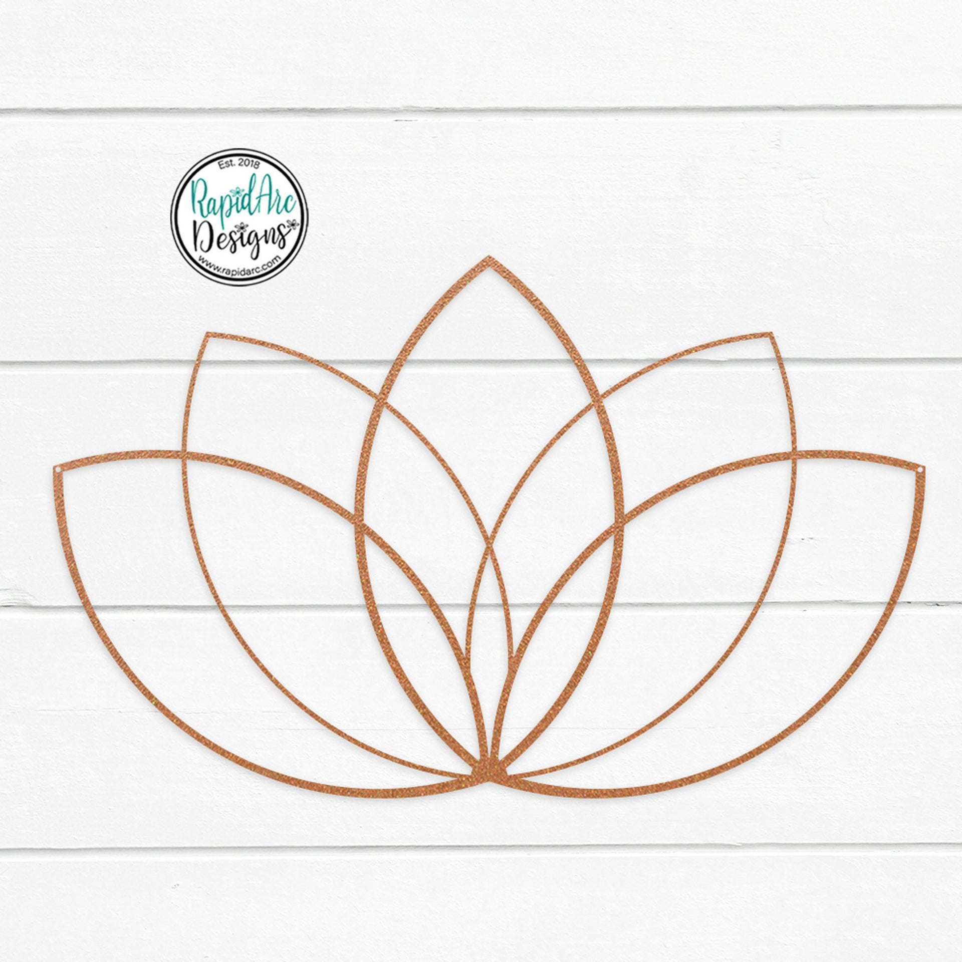 Geometric Lotus Flower Metal Wall Art | Line Art, Namaste Decor