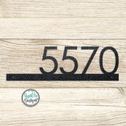 Modern Metal House Number Sign | Powder Coated Steel Address Plaque