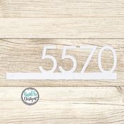 Modern Metal House Number Sign | Powder Coated Steel Address Plaque