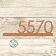 Modern Metal House Number Sign | Powder Coated Steel Address Plaque
