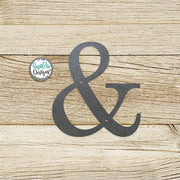 Metal Ampersand Wall Decor | 14 Gauge Steel AND Sign
