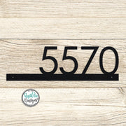 Modern Metal House Number Sign | Powder Coated Steel Address Plaque