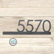Modern Metal House Number Sign | Powder Coated Steel Address Plaque