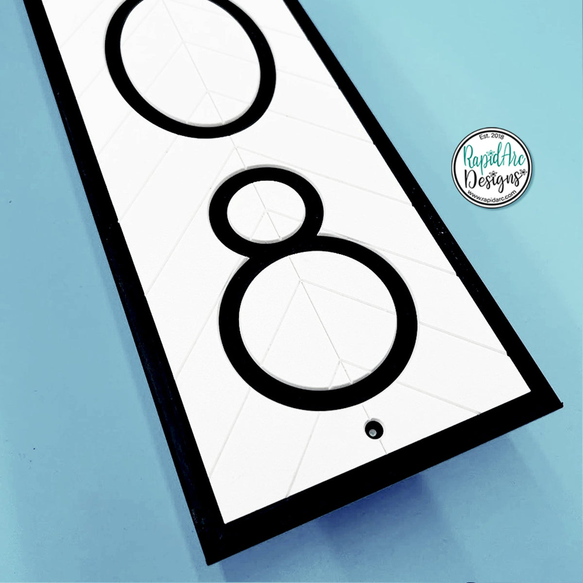 Florida Proof Modern House Numbers | Address Sign | Vertical Address Plaque | Home Address Sign | Weather and Rust Proof | Commercial HDPE