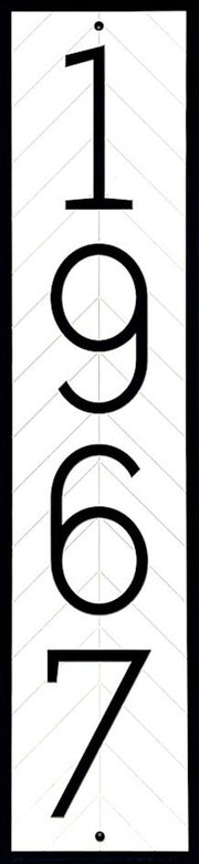 Florida Proof Modern House Numbers | Address Sign | Vertical Address Plaque | Home Address Sign | Weather and Rust Proof | Commercial HDPE