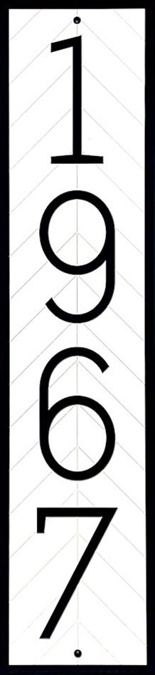 Florida Proof Modern House Numbers | Address Sign | Vertical Address Plaque | Home Address Sign | Weather and Rust Proof | Commercial HDPE
