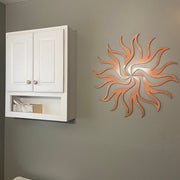 Metal Sunburst Wall Decor | Mid Century Modern Laser Cut Steel