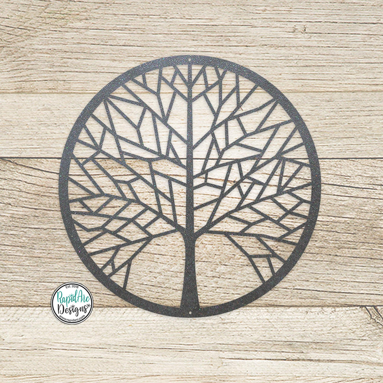 Metal Tree of Life Metal Wall Art | Geometric Tree of Life Wall Hanging | Outdoor Patio Decor | Housewarming Gift | Minimalist Metal Tree