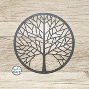 Metal Tree of Life Metal Wall Art | Geometric Tree of Life Wall Hanging | Outdoor Patio Decor | Housewarming Gift | Minimalist Metal Tree