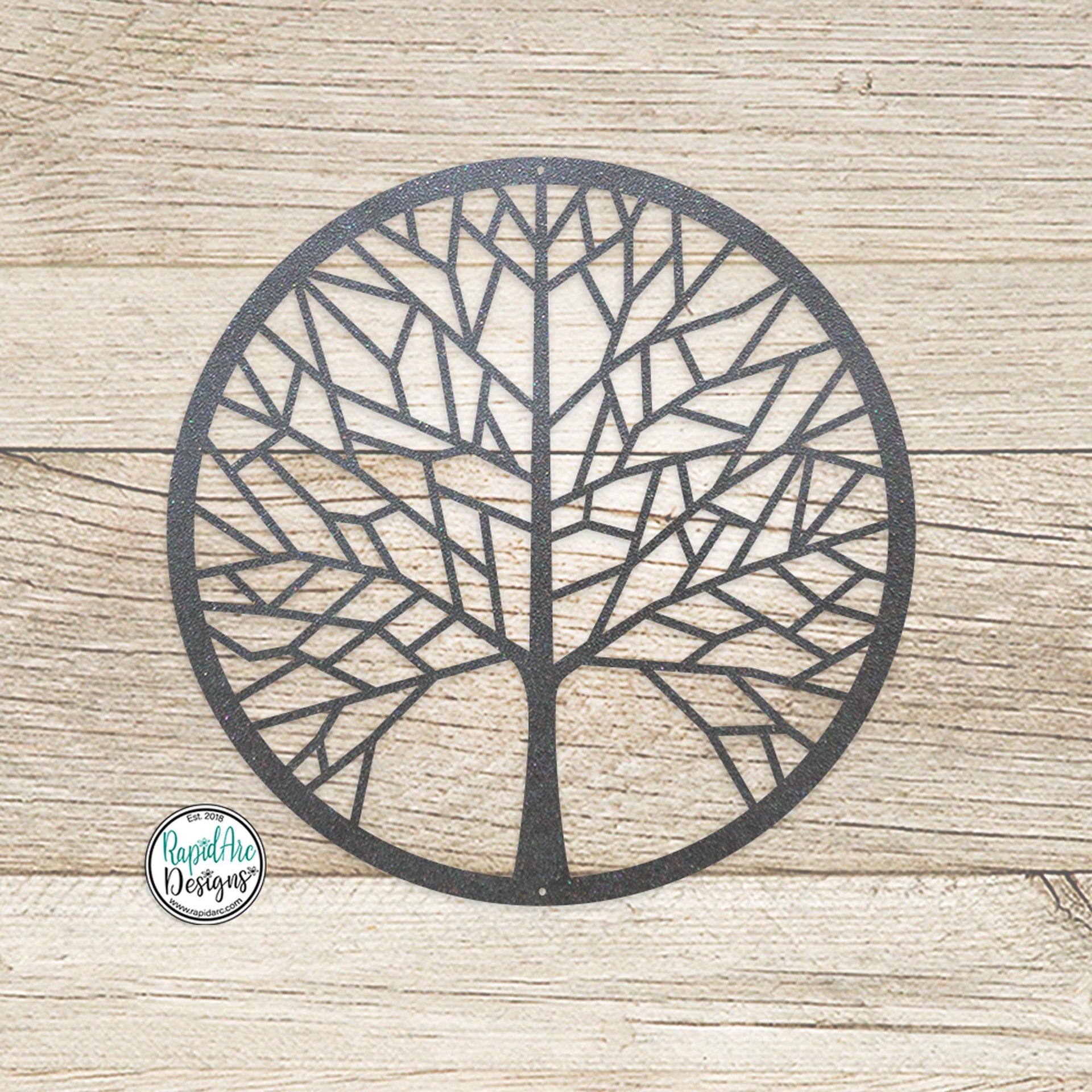 Metal Tree of Life Metal Wall Art | Geometric Tree of Life Wall Hanging | Outdoor Patio Decor | Housewarming Gift | Minimalist Metal Tree