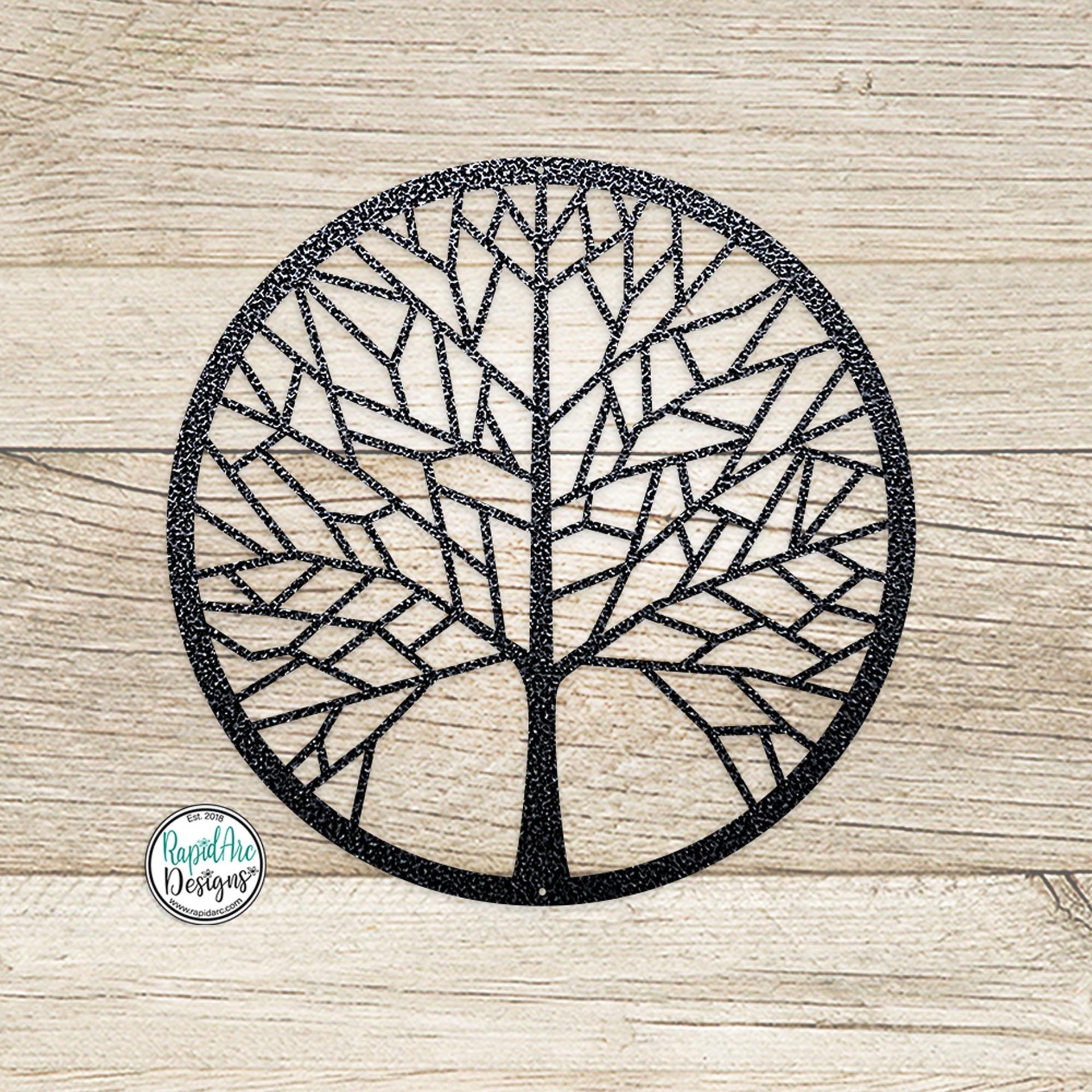 Metal Tree of Life Metal Wall Art | Geometric Tree of Life Wall Hanging | Outdoor Patio Decor | Housewarming Gift | Minimalist Metal Tree