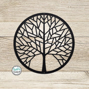 Metal Tree of Life Metal Wall Art | Geometric Tree of Life Wall Hanging | Outdoor Patio Decor | Housewarming Gift | Minimalist Metal Tree