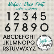 Framed Metal Address Sign | Modern Deco House Numbers