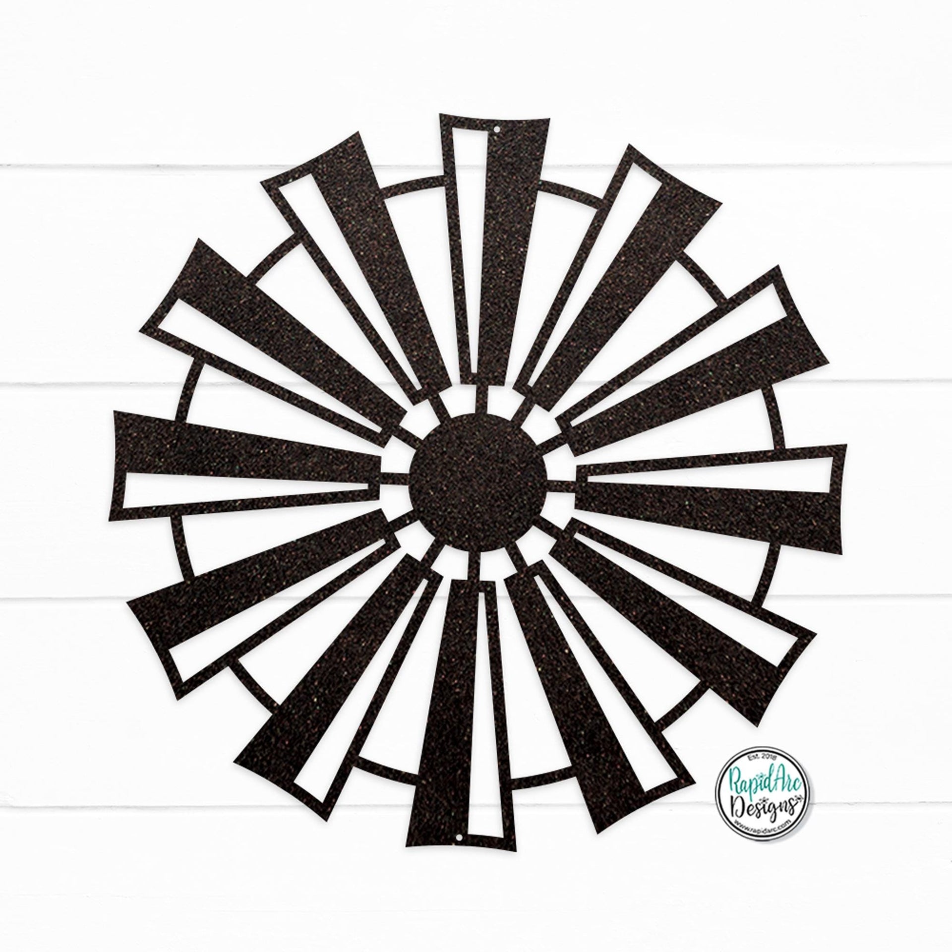 Metal Windmill Wall Decor | Windmill Sign | Outdoor Decor | Modern Farmhouse Decor | Front Door Hanger | Custom Windmill | Porch Decor