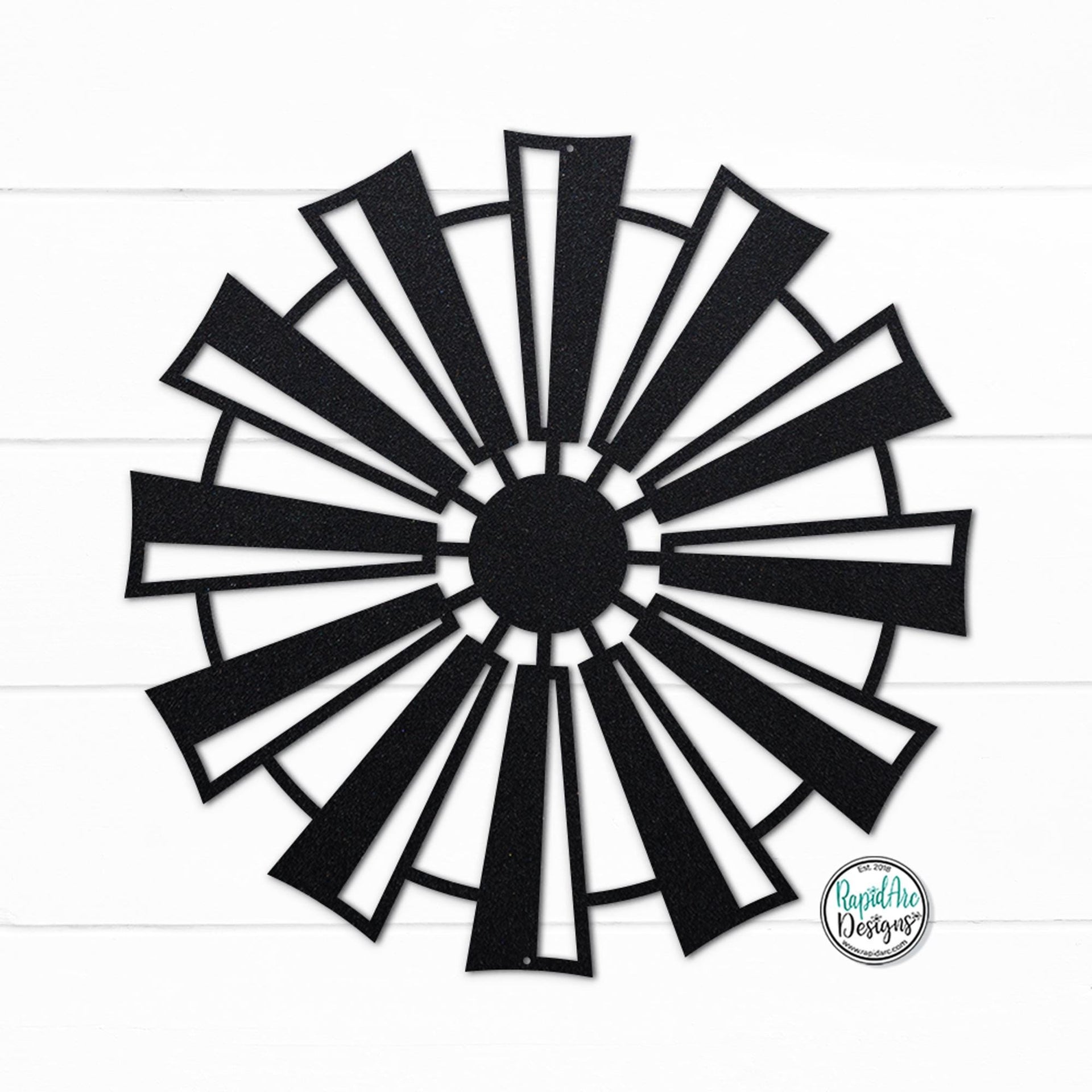 Metal Windmill Wall Decor | Windmill Sign | Outdoor Decor | Modern Farmhouse Decor | Front Door Hanger | Custom Windmill | Porch Decor