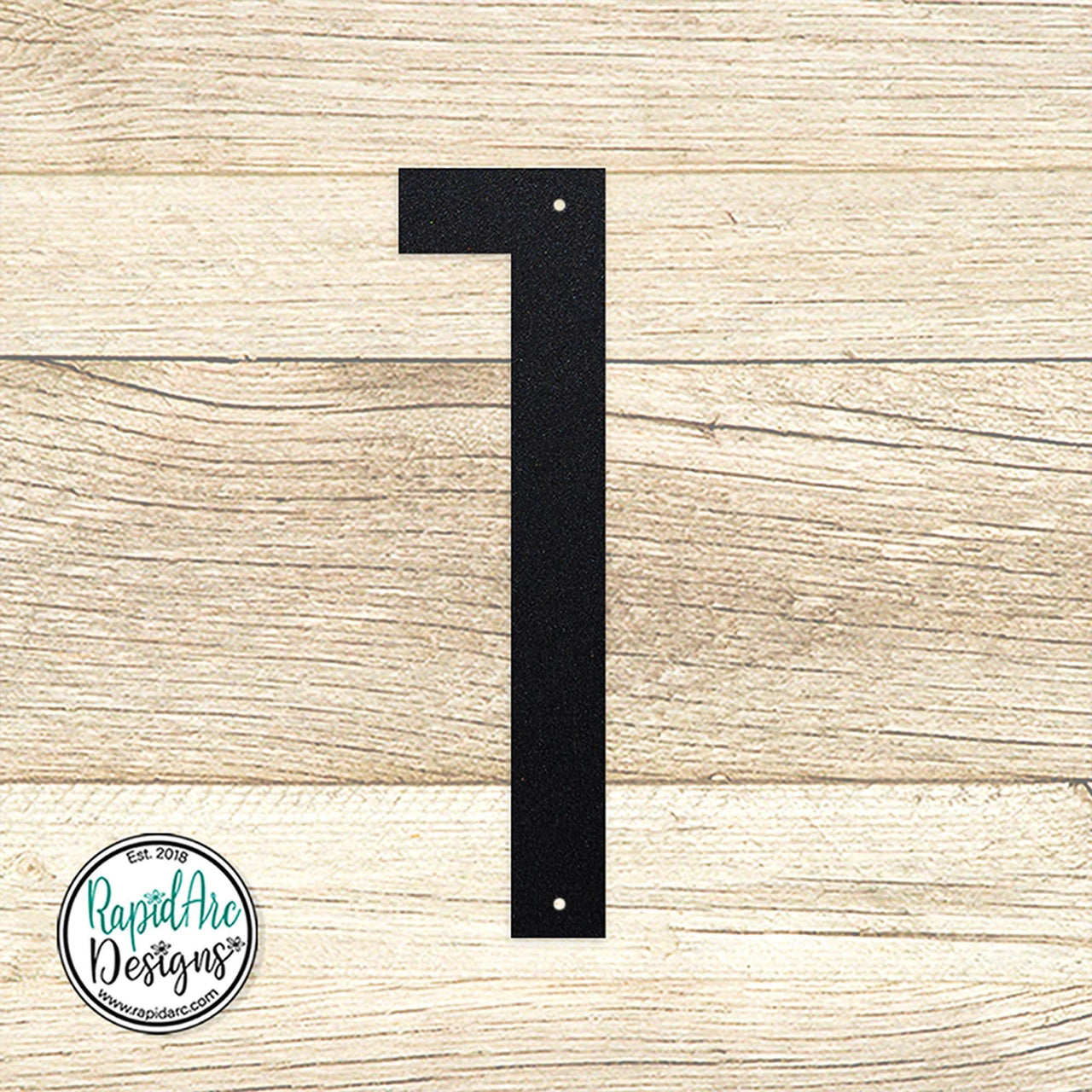 Large Modern Metal Address Numbers | Deco Font, Powder Coated Steel