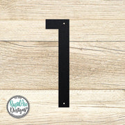 Large Modern Metal Address Numbers | Deco Font, Powder Coated Steel