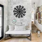 Metal Windmill Wall Decor | Windmill Sign | Outdoor Decor | Modern Farmhouse Decor | Front Door Hanger | Custom Windmill | Porch Decor