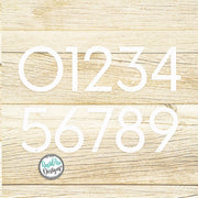 Large Modern Metal Address Numbers | Deco Font, Powder Coated Steel