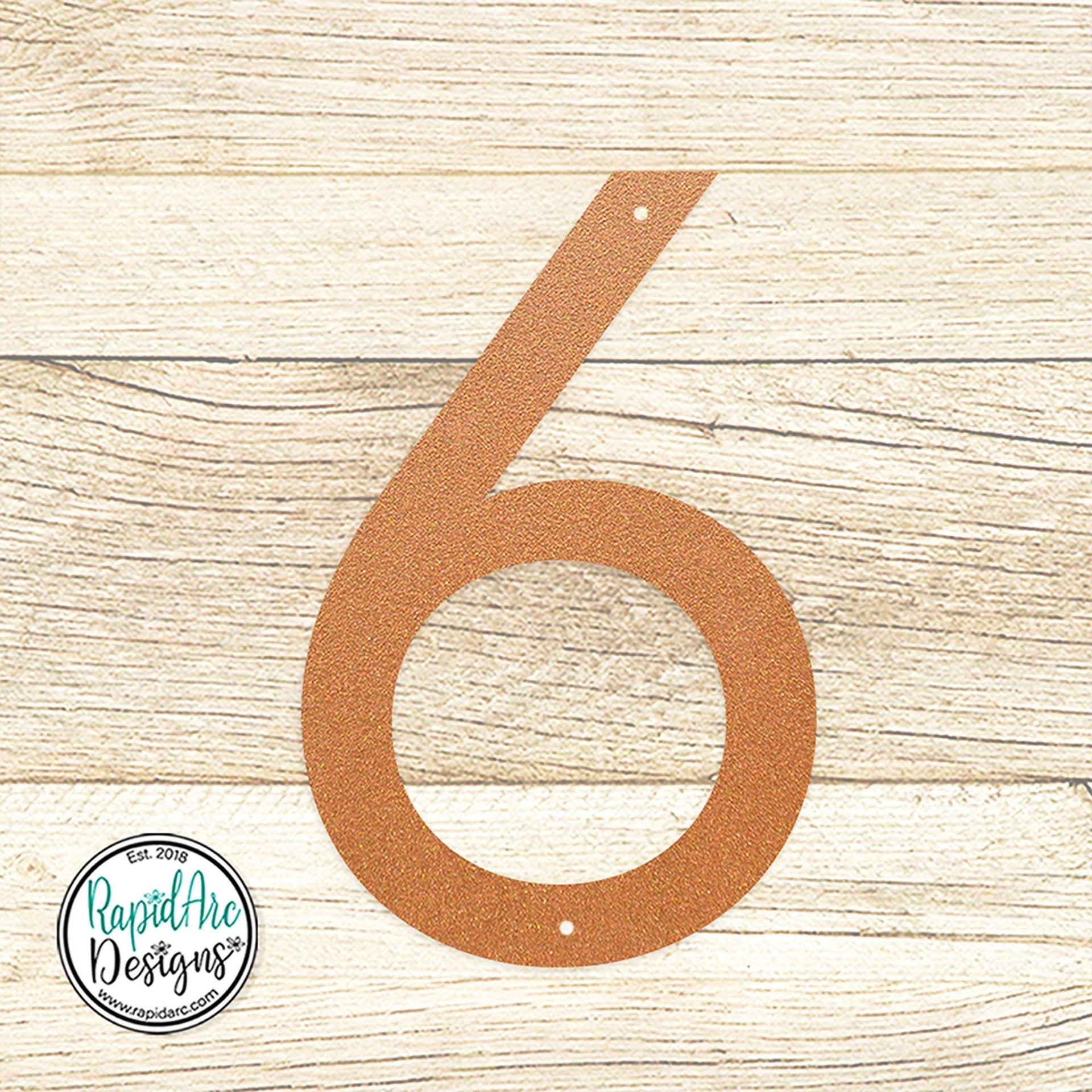 Large Modern Metal Address Numbers | Deco Font, Powder Coated Steel