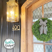 5" and 8" Tall Numbers Mid Century Metal House Number Sign