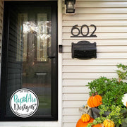 5" and 8" Tall Numbers Mid Century Metal House Number Sign