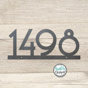5" and 8" Tall Numbers Mid Century Metal House Number Sign