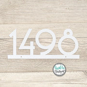 5" and 8" Tall Numbers Mid Century Metal House Number Sign