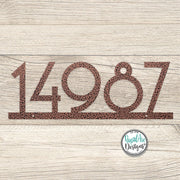 5" and 8" Tall Numbers Mid Century Metal House Number Sign