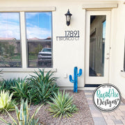 Modern Deco Metal House Number Sign