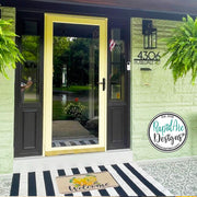 Modern Deco Metal House Number Sign